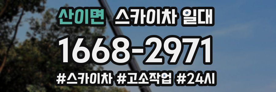 산이면 스카이차 일대