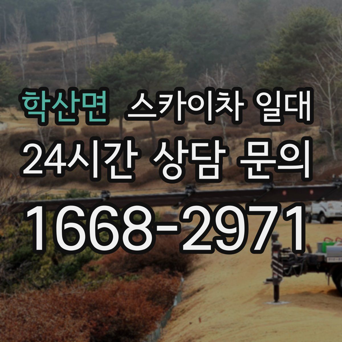 학산면 스카이차 일대