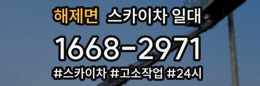 해제면 스카이차 일대