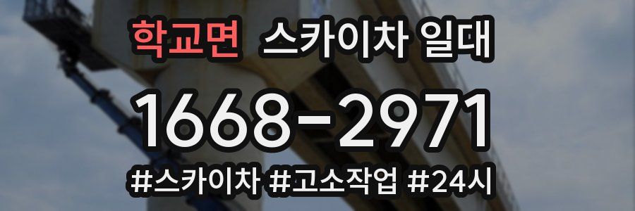 학교면 스카이차 일대