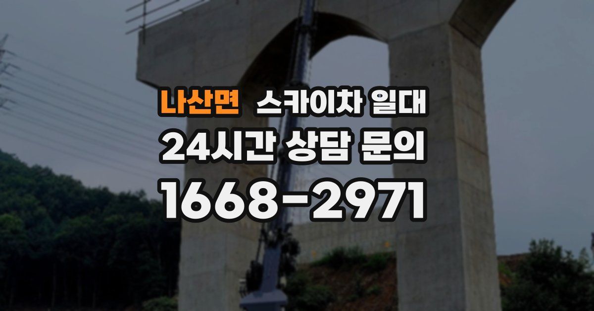 나산면 스카이차 일대