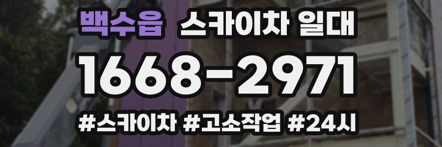 백수읍 스카이차 일대