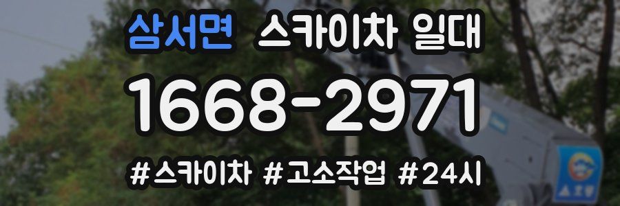 삼서면 스카이차 일대