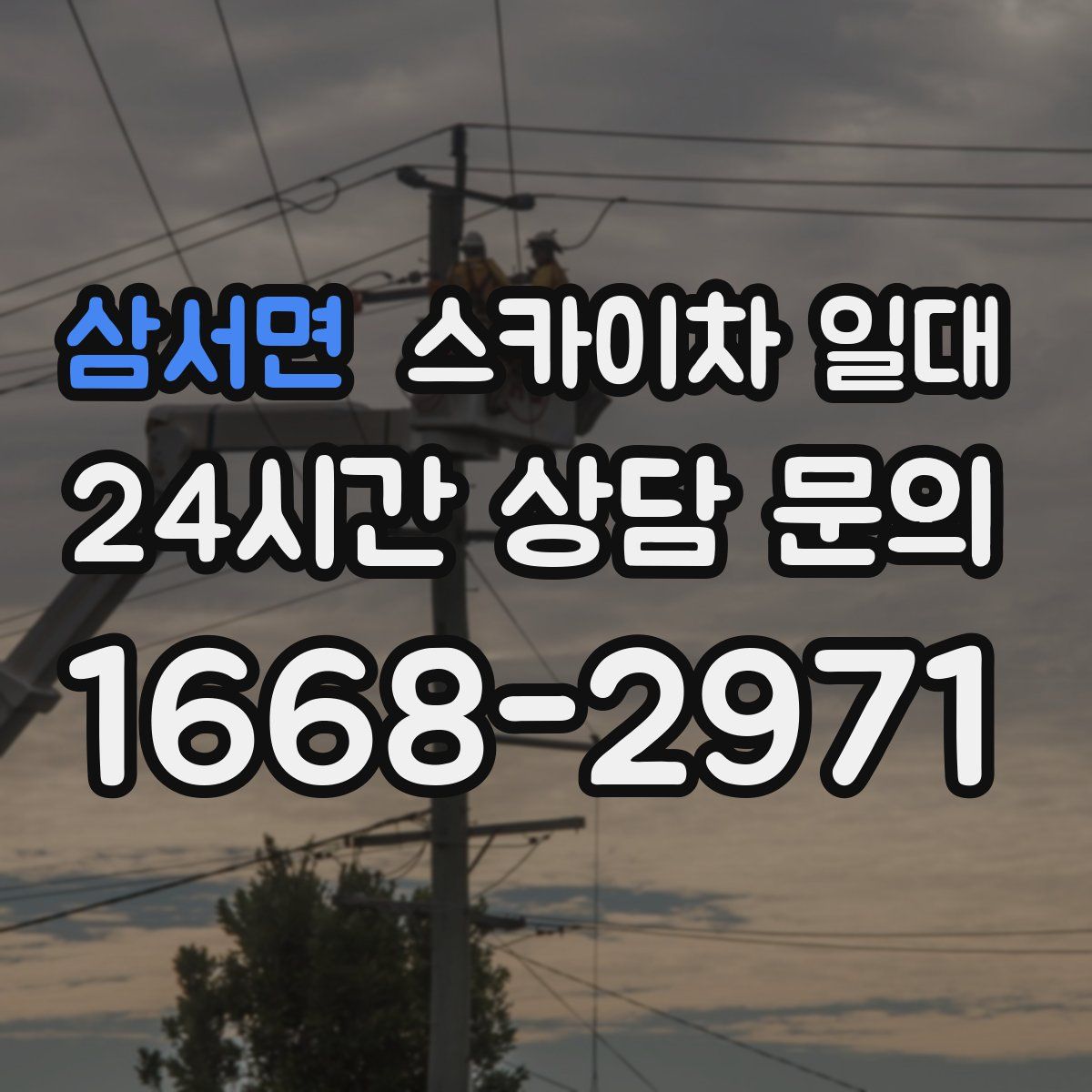 삼서면 스카이차 일대