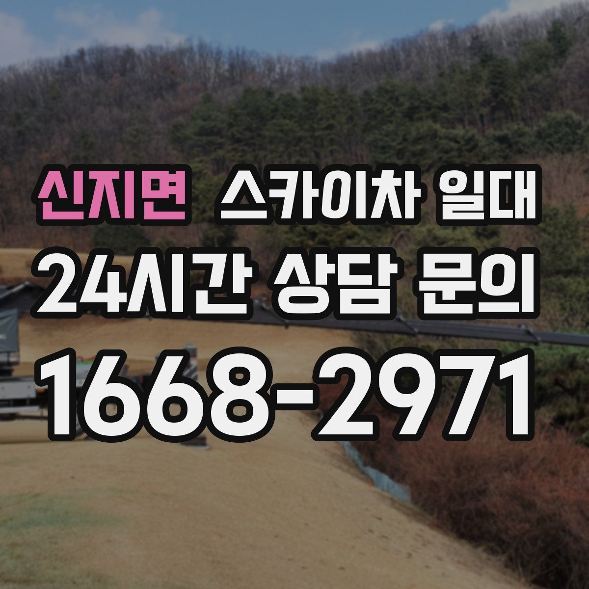 신지면 스카이차 일대