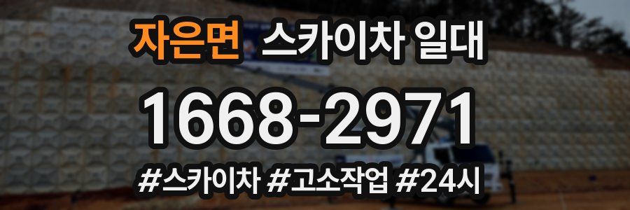 자은면 스카이차 일대