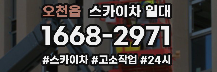 오천읍 스카이차 일대