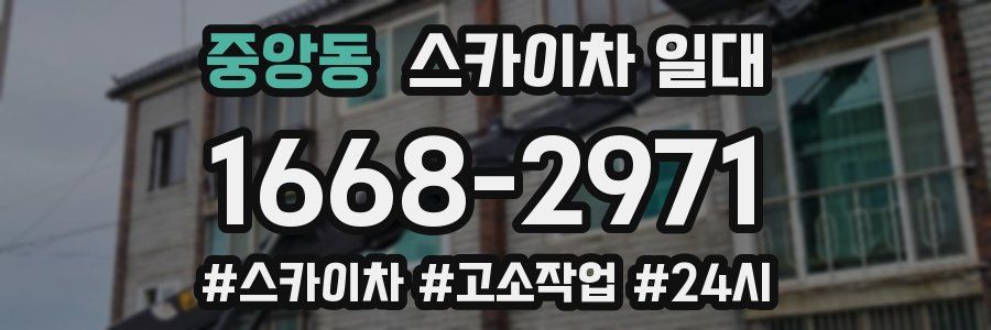 중앙동 스카이차 일대