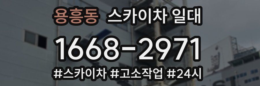 용흥동 스카이차 일대