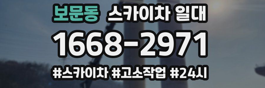 보문동 스카이차 일대