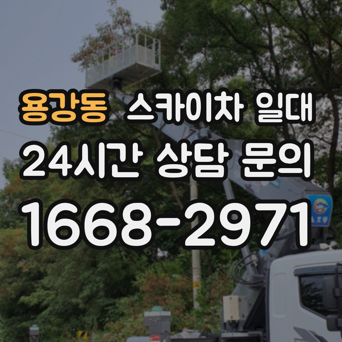 용강동 스카이차 일대