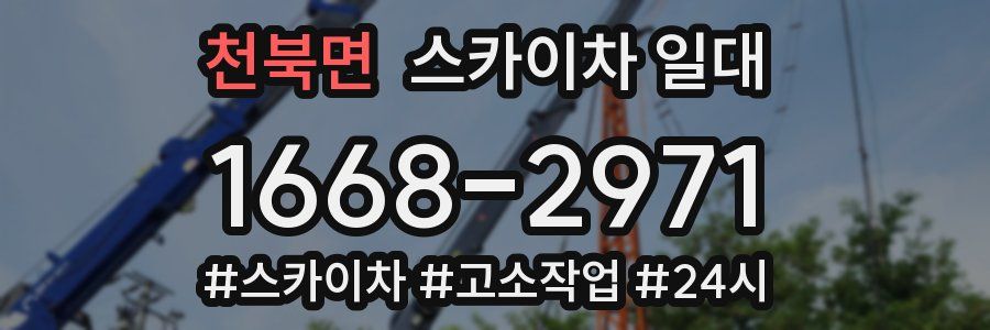 천북면 스카이차 일대