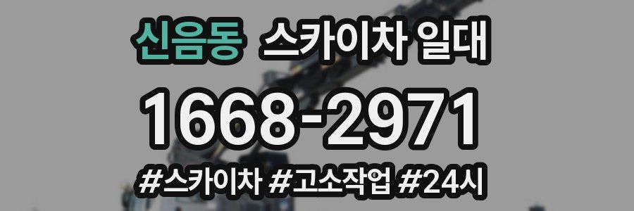 신음동 스카이차 일대