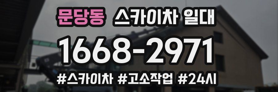 문당동 스카이차 일대