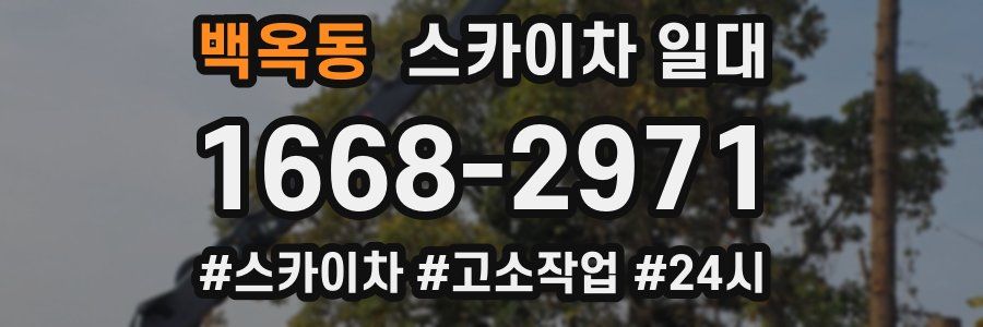 백옥동 스카이차 일대