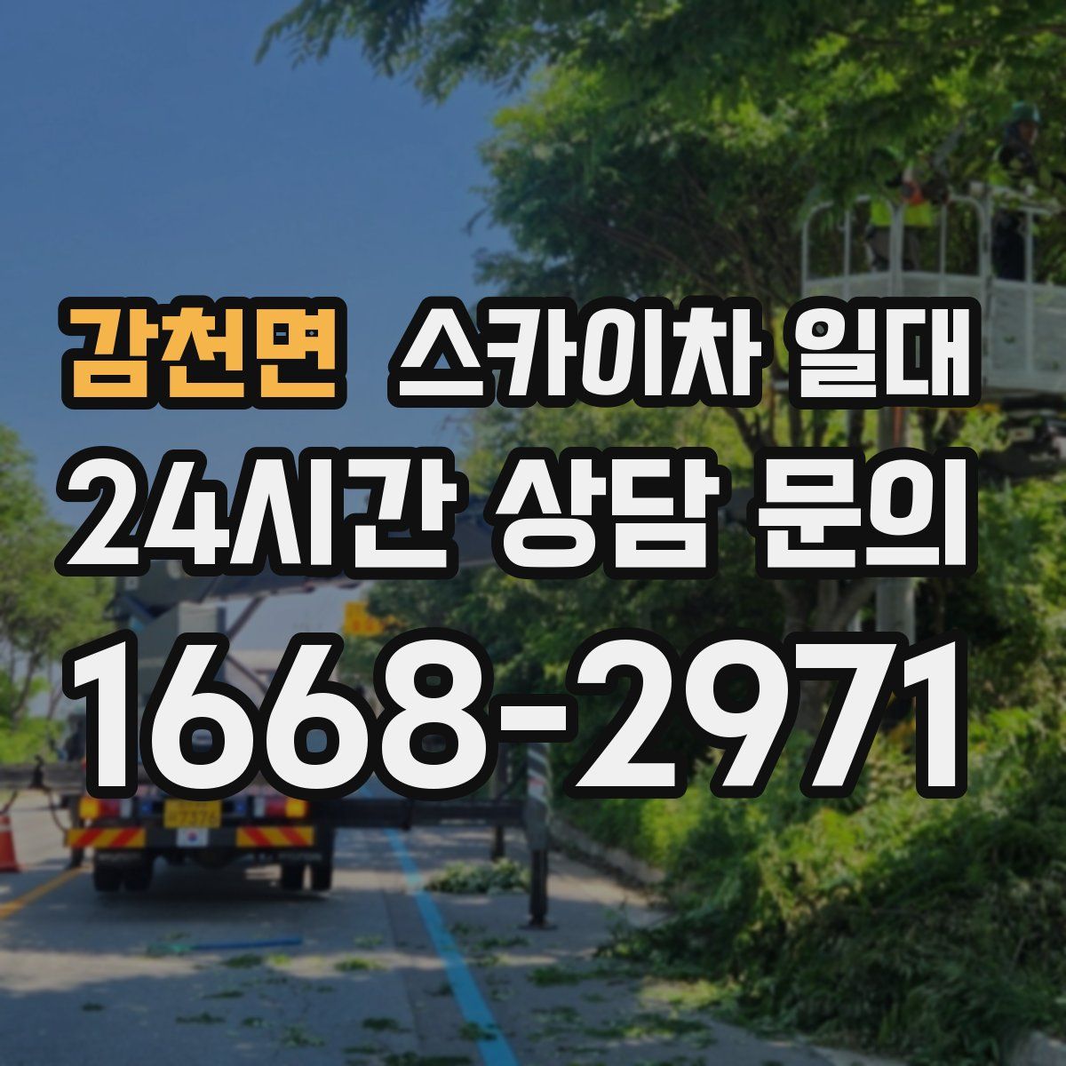 감천면 스카이차 일대