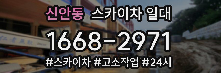 신안동 스카이차 일대