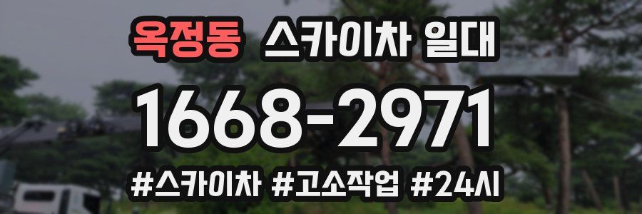 옥정동 스카이차 일대