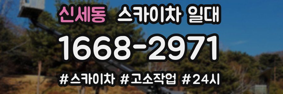 신세동 스카이차 일대