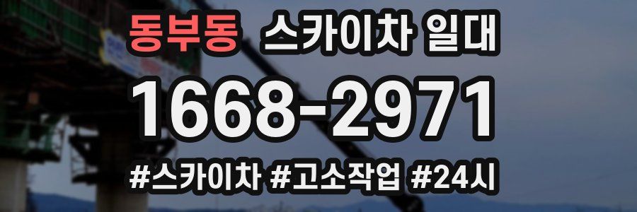 동부동 스카이차 일대
