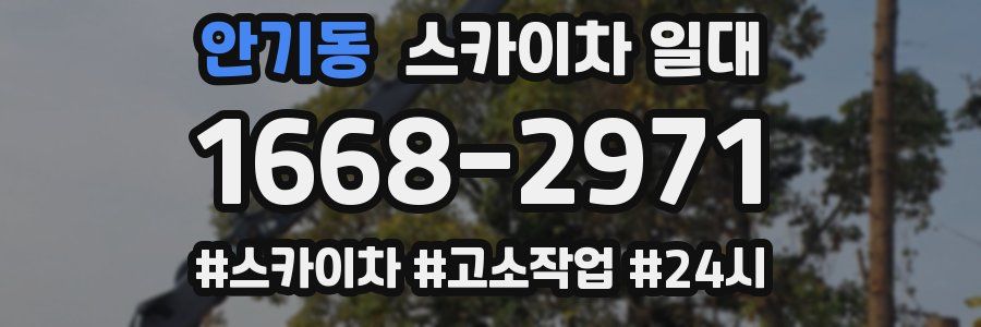 안기동 스카이차 일대