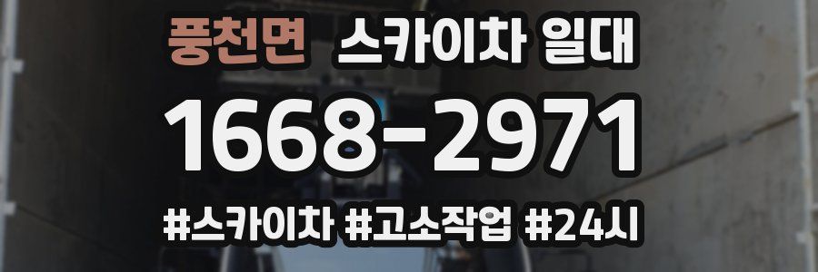 풍천면 스카이차 일대