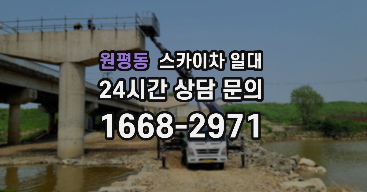 원평동 스카이차 일대