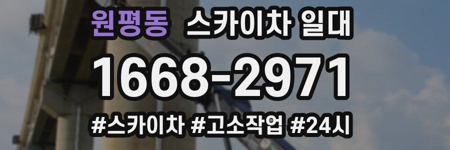원평동 스카이차 일대