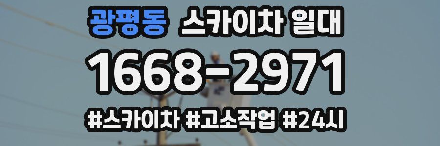광평동 스카이차 일대