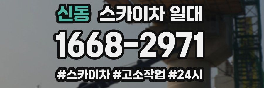 신동 스카이차 일대