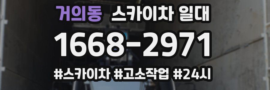 거의동 스카이차 일대