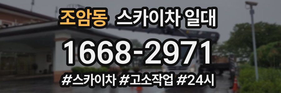 조암동 스카이차 일대
