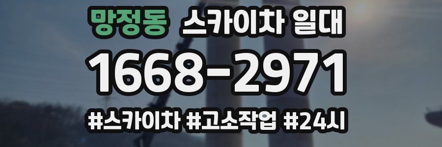 망정동 스카이차 일대