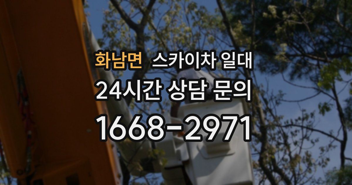 화남면 스카이차 일대