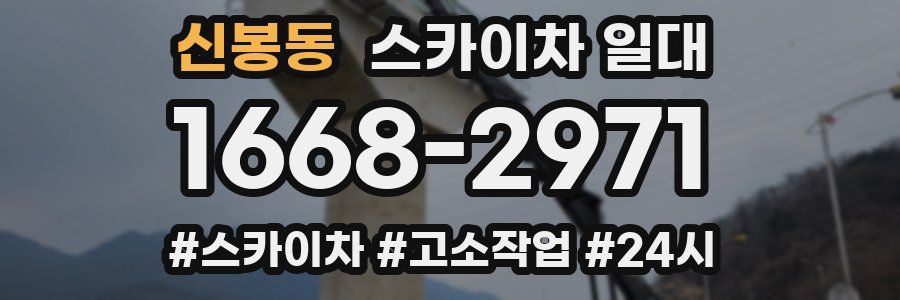 신봉동 스카이차 일대