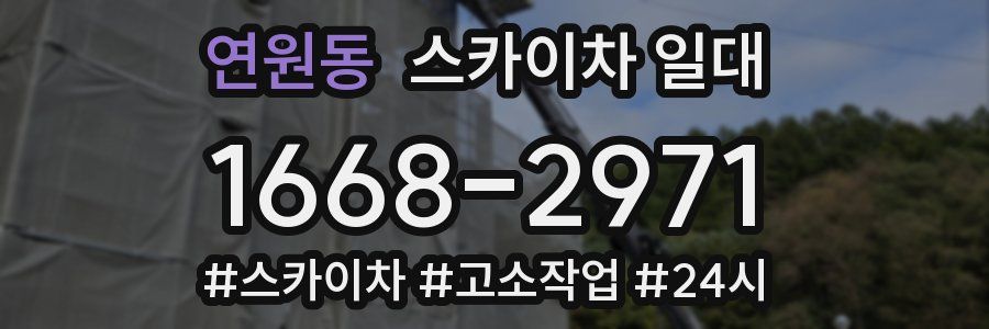 연원동 스카이차 일대