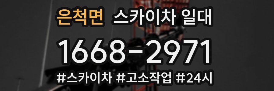 은척면 스카이차 일대
