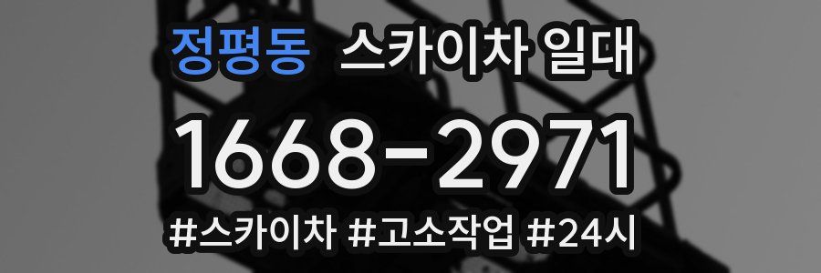 정평동 스카이차 일대