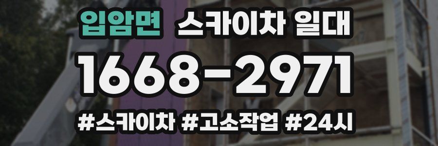 입암면 스카이차 일대