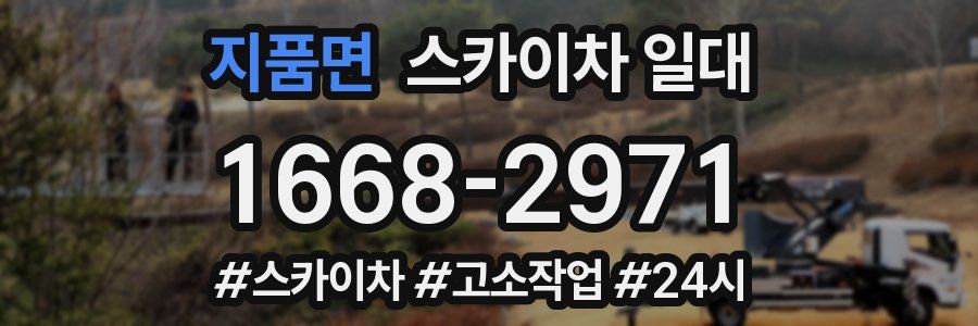 지품면 스카이차 일대