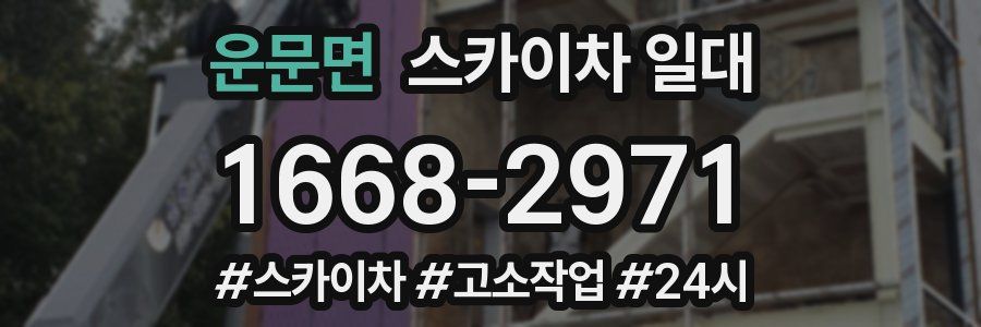 운문면 스카이차 일대
