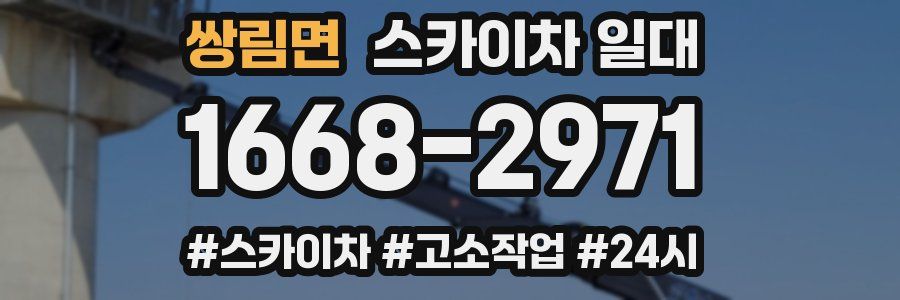 쌍림면 스카이차 일대