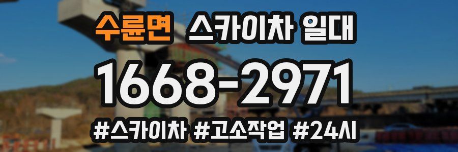 수륜면 스카이차 일대