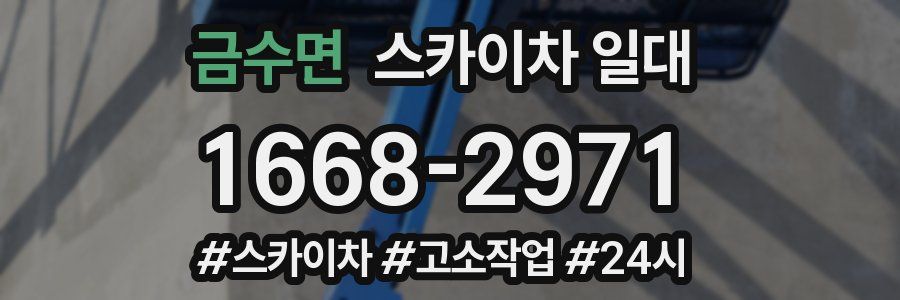 금수면 스카이차 일대