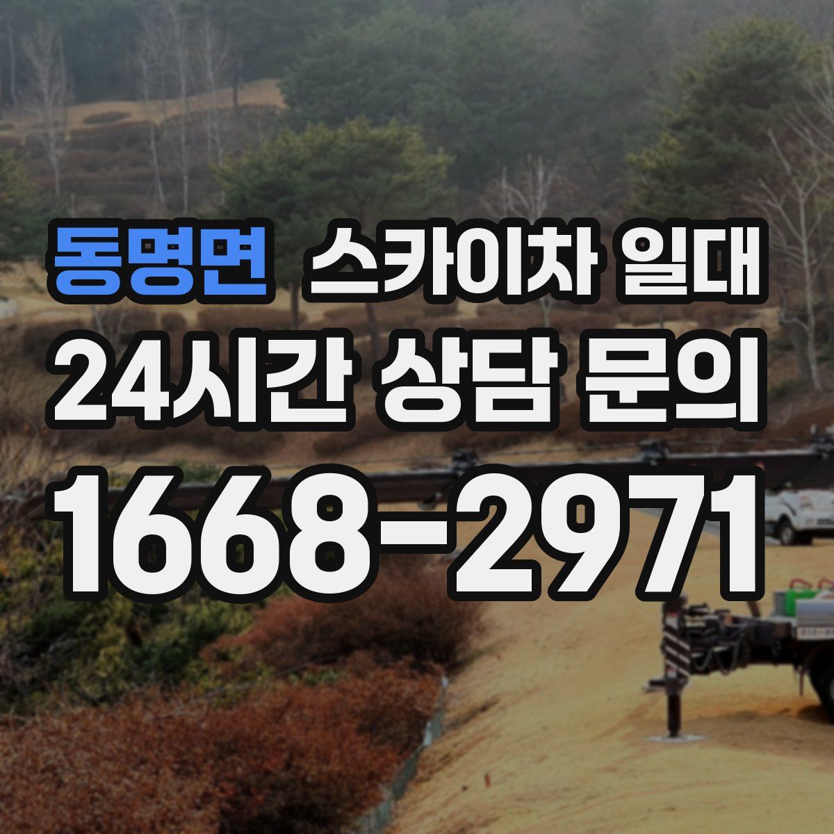 동명면 스카이차 일대