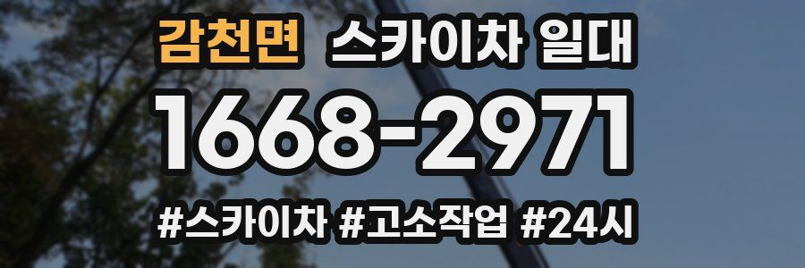 감천면 스카이차 일대