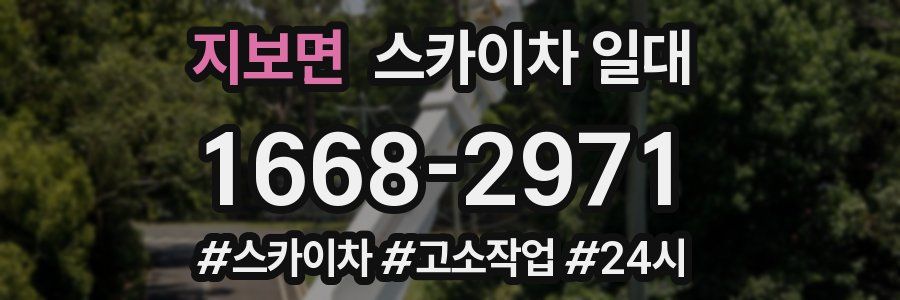 지보면 스카이차 일대