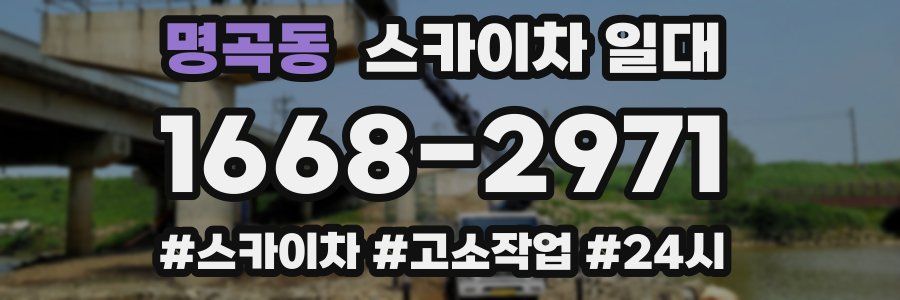 명곡동 스카이차 일대