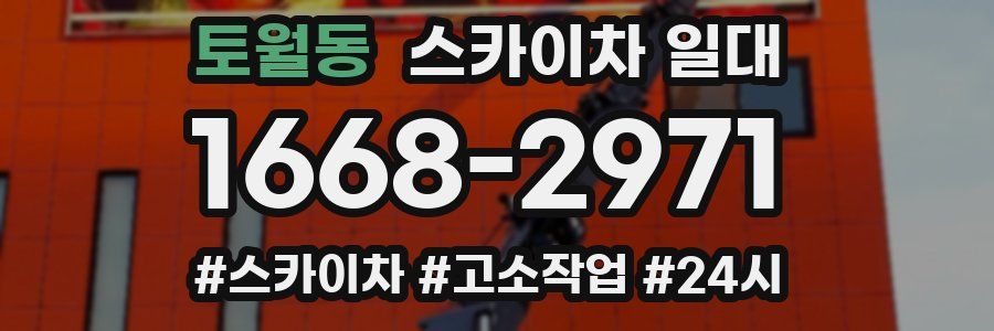 토월동 스카이차 일대
