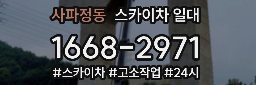 사파정동 스카이차 일대